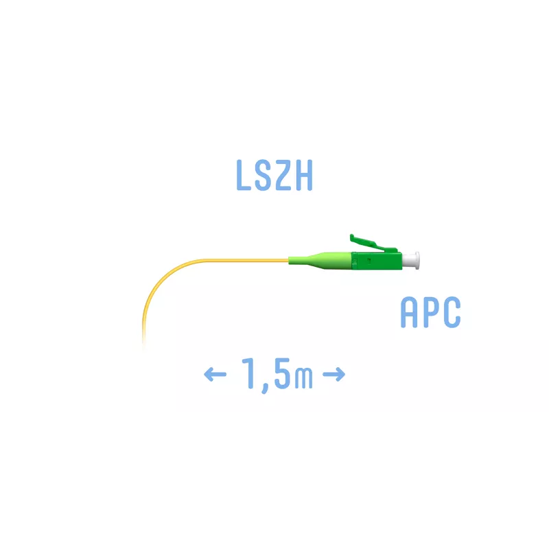Пигтейл LC/APC SM (0.9) 1.5 m